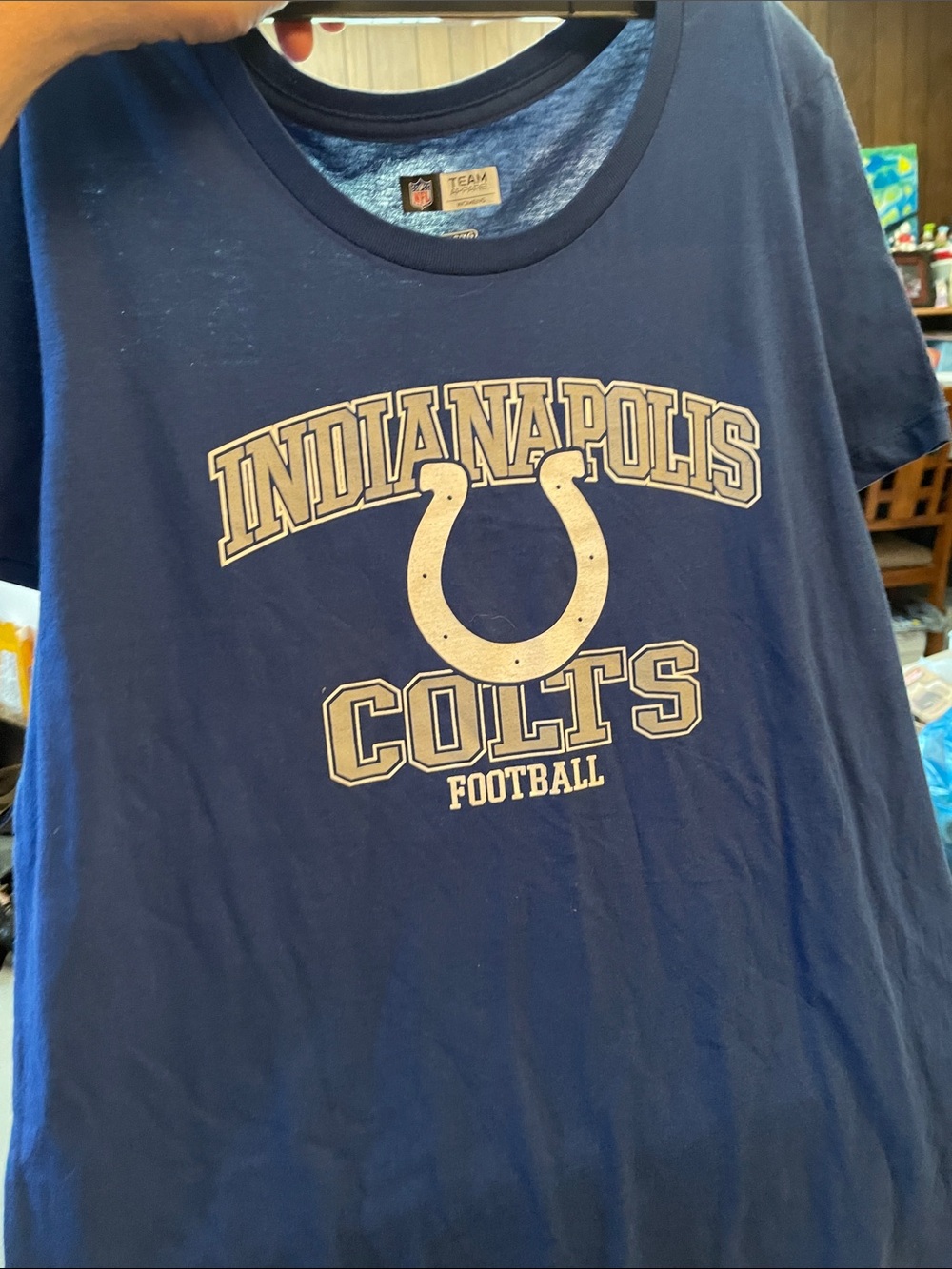 NFL Team Apparel Indianapolis Colts Blue T-Shirt women’s XL NFL Football NWT